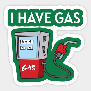 i have gas ,T-shirt John Cena in the movie Fast X Sticker